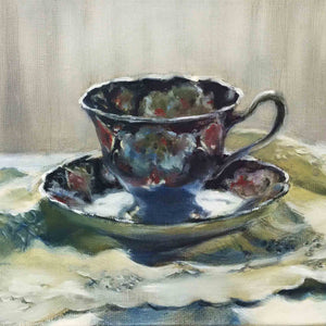 
                  
                    Load image into Gallery viewer, SOLD Duchess 1 TEACUP original oil painting
                  
                