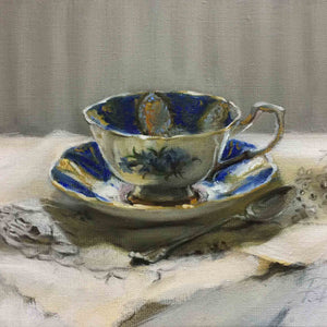 
                  
                    Load image into Gallery viewer, Duchess 7 TEACUP original oil painting
                  
                