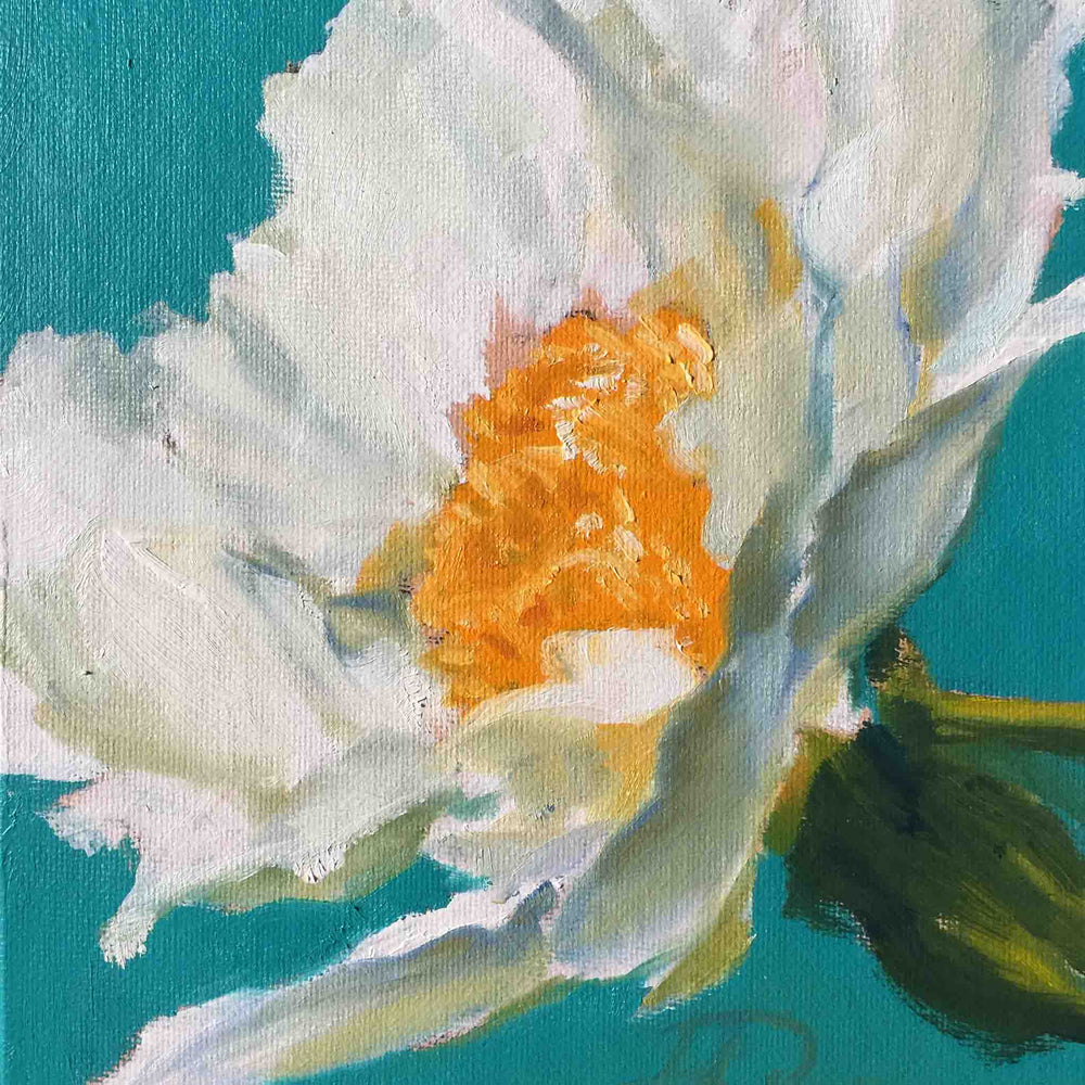 
                  
                    Load image into Gallery viewer, SOLD Peony on Emerald Ground 1
                  
                
