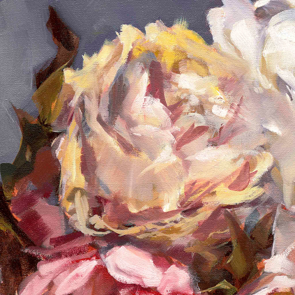 
                  
                    Load image into Gallery viewer, SOLD &amp;quot;Peony Impressions 1&amp;quot;, original oil painting
                  
                